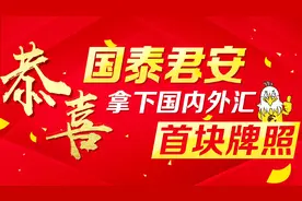 恭喜国泰君安拿下外汇首块牌照视频封面