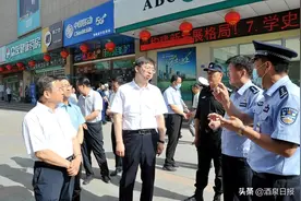 王立奇在酒泉肃州区调研“七一”建党节前后安全生产及社会维稳工作图片
