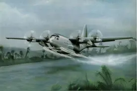 大力出奇迹，C-130不仅能在航母起降，还准备下水变两栖图片