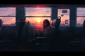 插画｜日暮苍山远，琉光漫黄昏图片