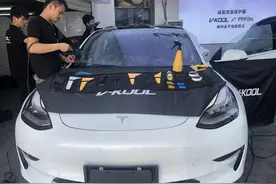 隔热更清凉 特斯拉MODEL3汽车装贴威固VK70隔热膜—柳州金手指图片