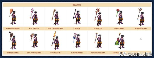 DNF：勇士对决各种绝版武器装扮，玩家只能换一个，有些外观帅气