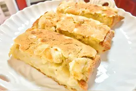 在家自制香蕉脆皮年糕，外酥里糯，口味香甜，1分钟学会零失误图片