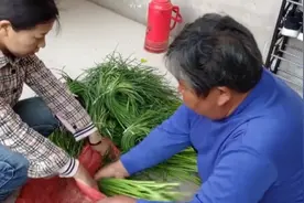 女子返程后备箱被母亲塞80斤大蒜，40斤蒜苔图片