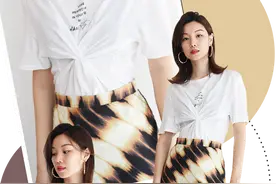 学会了T恤的这8种打结穿法，让你时髦还显瘦图片