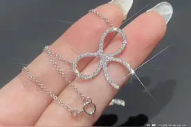 珠宝欣赏---钻石蝴蝶结项链图片