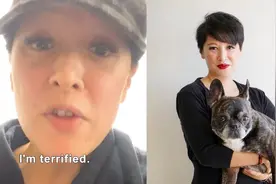 美国女制片人出门遛狗，遭流浪汉当街辱骂：滚回中国，你这个混蛋图片