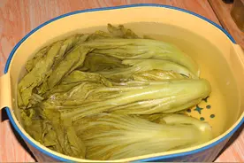 腌酸菜放盐是大错，教你一个简单做法，今天做明天吃，又酸又脆图片