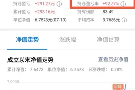 我的110011易方达中小盘混合基金收益率到了92%，但我却哭了图片