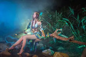 王者荣耀COSPLAY正片虞姬真人cosplay高逼真还原 美得不可方物图片