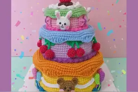 家居 | 生日蛋糕收纳盒，送给寿星有心意更实用，附钩针图解图片