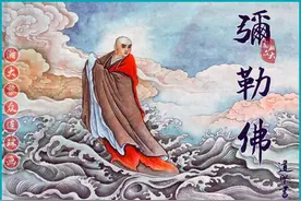 瀚大黎众｜中国诸神传说连环画《弥勒佛》王学成绘画图片