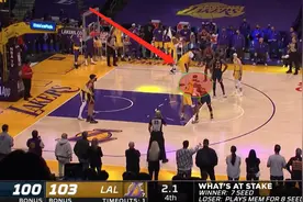 2.1秒领先3分，波普复刻隆多经典一幕，指挥卡鲁索破掉勇士绝平球图片