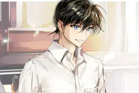 画师笔下的柯南，新一、基德等四大男神齐亮相，颜值无限接近满分图片