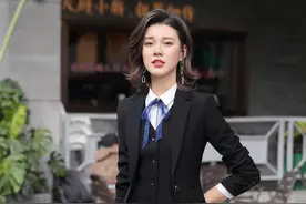 黑色职业装套装，提升公司形象图片