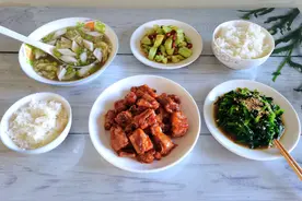 晒我家两人午餐，简单家常清爽好吃，夏天吃最舒服图片