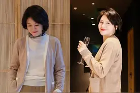 建议！中年女人都备一件羊绒毛衫，裙子、裤子随便搭，保暖好高级图片