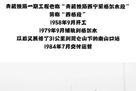 百年瞬间丨我国第一条高原铁路西宁至格尔木段交付使用图片