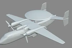 中国舰载预警机KJ-600到底长啥样？结合资料做个模型预测图片