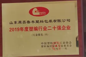 骄傲！费县这家企业被评为全国行业20强第10名图片