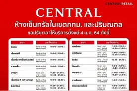 泰国各大购物中心今日起调整营业时间，每天21点停止营业图片