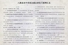 人教版：初中思想品德全册复习提纲汇总！中考生必备，建议收藏图片