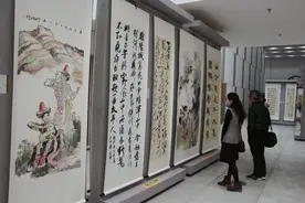 墨舞成渝·双城齐飞—— 成渝两地书画作品联展在我区举行图片