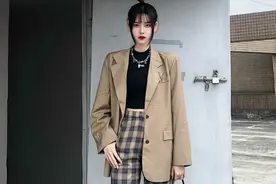 格子裤土掉渣？那是你不会穿！博主自用的“混搭指南”，时髦爆了图片