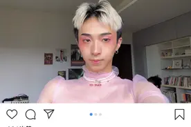 伊能静儿子哈利继晒女装照后，再曝与同性亲吻照，性取向成谜图片