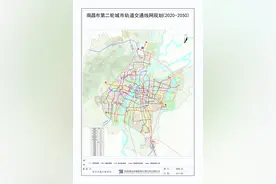 南昌地铁2020-2050年规划图，5条地铁进南昌东站，老城区仍是中心图片
