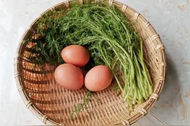 鸡蛋和这个蔬菜一起炒，味道清香又清淡，还能暖胃图片