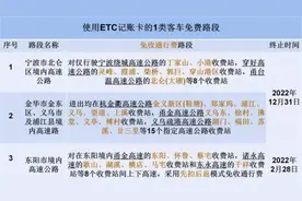 浙江车主们，这几段高速可以免费通行了图片