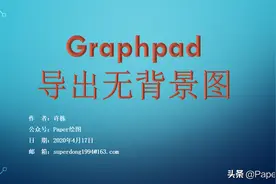 Graphpad如何导出无背景图图片
