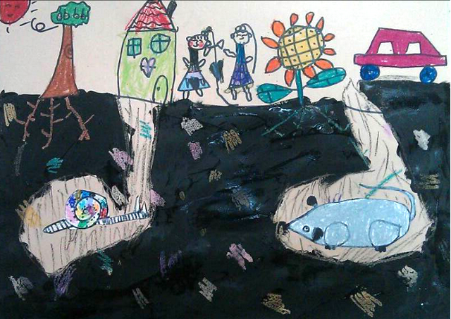 宝宝学画画教程：地下小动物