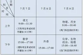 江苏高考时间表来了，速看！图片