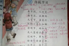 《传统节日》这一课的学习笔记图片