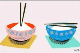 吃完饭，我把筷子摆放在碗上，被妈妈骂了一顿，心里有些不解图片