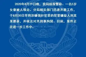 5岁女童被邻居带走一夜，回家时浑身是伤！警方通报：嫌疑人涉强奸，已刑拘图片