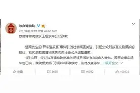 故宫博物院院长王旭东就“奔驰女”事件致歉，相关负责人停职图片