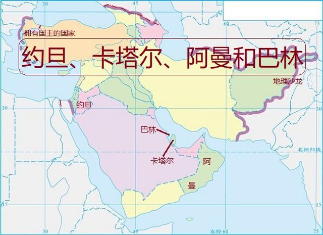 西亚有哪些国家（西亚的约旦卡塔尔阿曼和巴林四国）