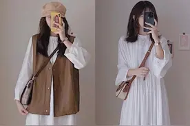 秋天来了，也要学会美美的“裙子”搭配，清新不俗又优雅减龄图片