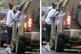 贝嫂维多利亚素颜照罕见曝光，对嘴吻小七；小贝这么亲女儿惹争议图片