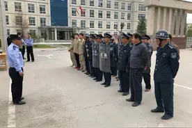渭南市华州区卫远保安公司举行防恐反恐演练图片