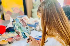 我是小小非遗传承人 | 大漆初体验，一起DIY漂漆扇吧图片