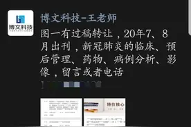 新冠论文4000字报价8万元 学术黑中介要发“疫情财”图片