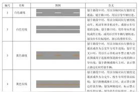 道路交通标线的形式、颜色及含义图片