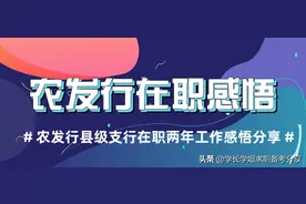 农发行县级支行在职感悟分享图片