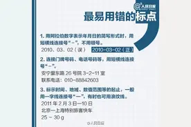 人民日报发布22例最易用错标点图片