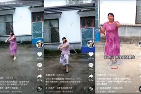 53岁阿姨打麒麟鞭走出低谷 抖音圈粉88万走红图片