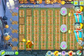 植物大战僵尸2国际版地狱花园10，椰子加农炮VS礼包巨人僵尸视频封面